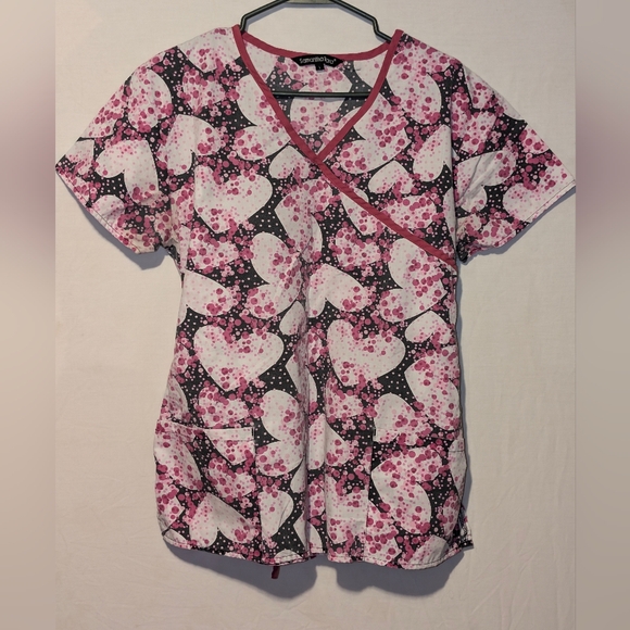 Women's Samantha Mara scrub top. Sz. Large. Like New - Picture 1 of 4